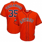 Astros 35 Justin Verlander Orange 2019 World Series Bound Cool Base Jersey,baseball caps,new era cap wholesale,wholesale hats